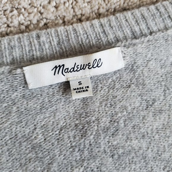 Madewell Faux Wrap Front Pullover Sweater - Picture 3 of 3